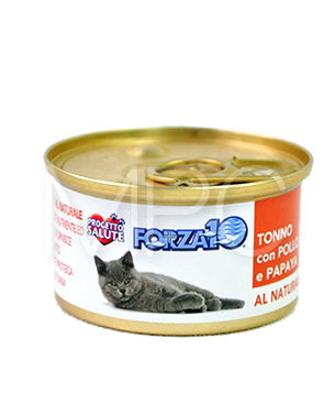 フォルツァ10 CAT プレミアム ナチュラルグルメ缶 ツナ・チキン・パパイヤ75g フォルツァ10 CAT プレミアム ナチュラルグルメ缶 ツナ・チキン・パパイヤ75g
