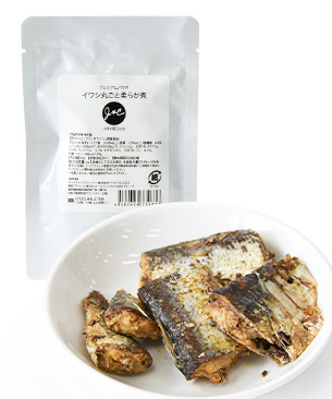 J & C プレミアムパウチ イワシ丸ごと柔らか煮 60g J & C プレミアムパウチ イワシ丸ごと柔らか煮 60g