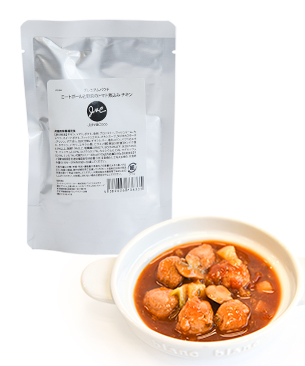 J & C プレミアムパウチ ミートボールと野菜のトマト煮込み チキン 100g J & C プレミアムパウチ ミートボールと野菜のトマト煮込み チキン 100g