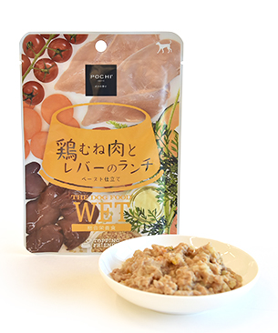 POCHI ザ・ドッグフード ウェット 鶏むね肉とレバーのランチ 80g POCHI ザ・ドッグフード ウェット 鶏むね肉とレバーのランチ 80g