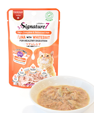 シグネチャー7 CAT パウチ 【木】 ツナ&しらす 50g シグネチャー7 CAT パウチ 【木】 ツナ&しらす 50g