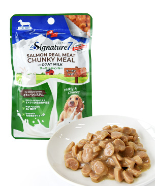 シグネチャー7 DOG ゴートミルク サーモンチャンキー 80g シグネチャー7 DOG ゴートミルク サーモンチャンキー 80g