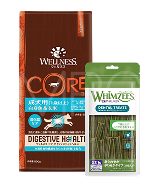 ウェルネス 【数量限定品】 コアダイジェスティブヘルス 成犬用(1歳以上) 白身魚&玄米 1.8kg+ウィムズィーズ おやつセット ウェルネス 【数量限定品】 コアダイジェスティブヘルス 成犬用(1歳以上) 白身魚&玄米 1.8kg+ウィムズィーズ おやつセット