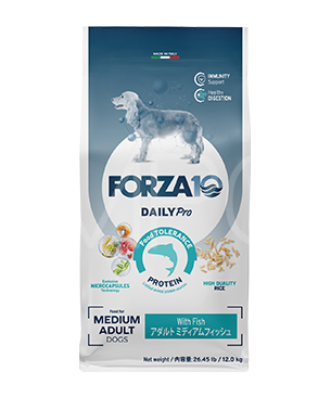 フォルツァ10 DOG デイリープロ アダルトミディアム フィッシュ 12kg フォルツァ10 DOG デイリープロ アダルトミディアム フィッシュ 12kg
