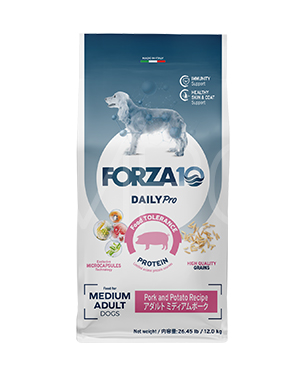 フォルツァ10 DOG デイリープロ アダルトミディアム ポーク 12kg フォルツァ10 DOG デイリープロ アダルトミディアム ポーク 12kg